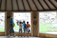 The yurt used for a zoo